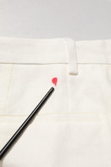 Dolce & Gabbana White Linen Formal Dress Men Trouser Pants