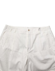 Dolce & Gabbana White Cotton Mid Waist Men Bermuda Shorts