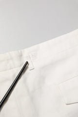 Dolce & Gabbana White Cotton Mid Waist Men Bermuda Shorts