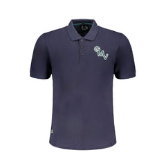 Gianmarco Venturi Blue Cotton Polo Shirt