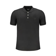 Gianmarco Venturi Black Cotton Polo Shirt