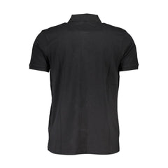 Gianmarco Venturi Black Cotton Polo Shirt