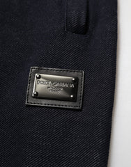 Dolce & Gabbana Black Cotton Blend Drawstring Jogger Jogger Pants