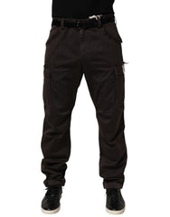 Dolce & Gabbana Brown Re- Edition Cotton Men Cargo Pants
