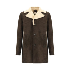 D'amico Brown Leather Coat