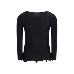 Fendi Black Fleece Wool Top