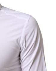 Dolce & Gabbana White Cotton GOLD Formal Men Dress Shirt