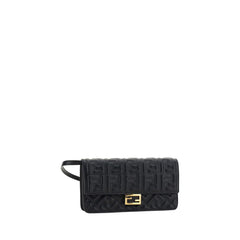 Fendi Black Calf Leather Bos Taurus Wallet