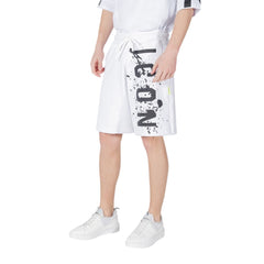 Icon White Cotton Bermuda Shorts