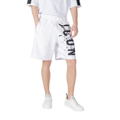 Icon White Cotton Bermuda Shorts