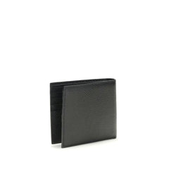 Valentino Garavani Black Calf Leather Bos Taurus Wallet