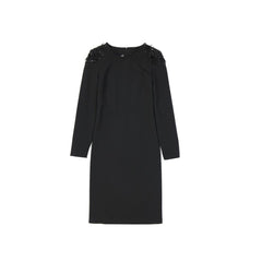 Alberta Ferretti Black Elastane Cocktail Dress