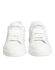 Dolce & Gabbana White Mesh Inserts Low Top Sneakers Shoes