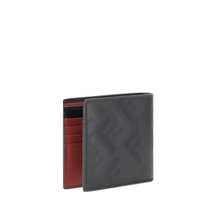 Fendi Black Calf Leather Bos Taurus Wallet