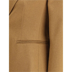 Max Mara Brown Camel Hair  Jackets And Coat