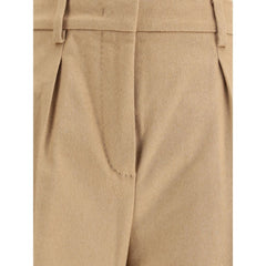 Max Mara Beige Camel Hair  Casual Pants