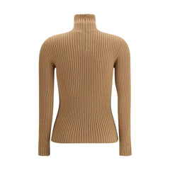 Max Mara Beige Wool Long Sleeve T-Shirt