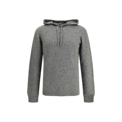 Roberto Collina Gray Cashmere Hoodie