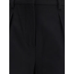 Max Mara Black Camel Hair  Casual Pants
