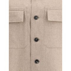 ZEGNA Beige Cashmere Coat