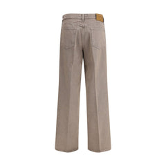 Jacob Cohen Brown Cotton Relaxed Fit Jeans