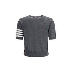 Thom Browne Gray Fleece Wool T-Shirt