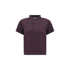 Margiela Purple Viscose Polo Shirt