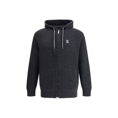 Brunello Cucinelli Black Cashmere Hoodie