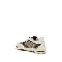 Gucci Beige Fabric Low Top Sneakers