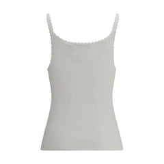 Chloé White Cotton Top