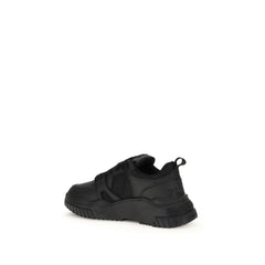 Philipp Plein Black Polyester Athletic Sneakers
