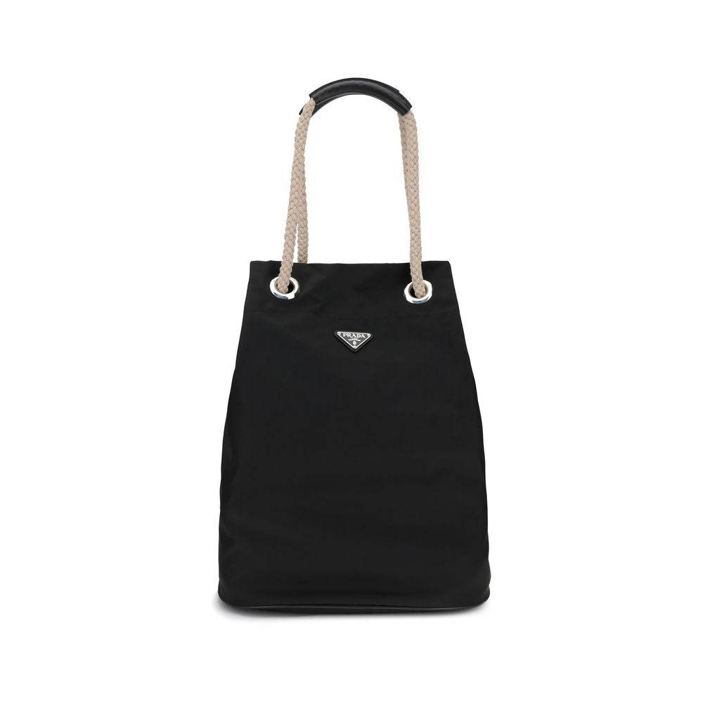 Prada Black Recycled Polyamide Shoulder Bag