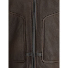 Valstar Brown Leather Biker Jacket
