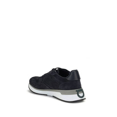 Ferragamo Blue Rubber Athletic Sneakers