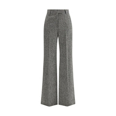 Valentino Gray Wool Casual Pants