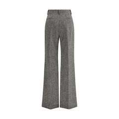 Valentino Gray Wool Casual Pants