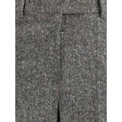 Valentino Gray Wool Casual Pants