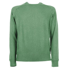 Emilio Romanelli Green Cashmere Men Sweater