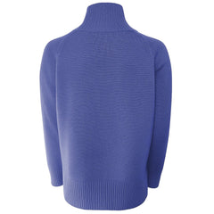 Emilio Romanelli Blue Cashmere Women Sweater