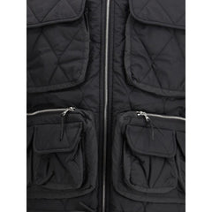IENKI IENKI Black Nylon Jackets And Coat