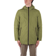 Suns Green Polyester Jackets & Coat
