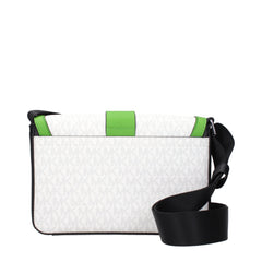 Michael Kors White Fabric Crossbody Bag