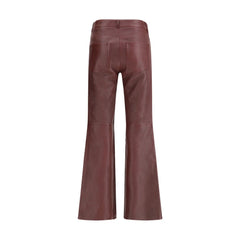 Chloé Flared lambskin leather trousers