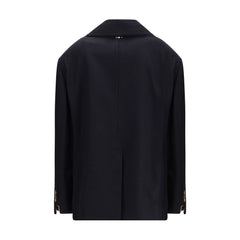 Thom Browne Blue Fabric Coat