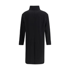 Tagliatore Black Fleece Wool Coat