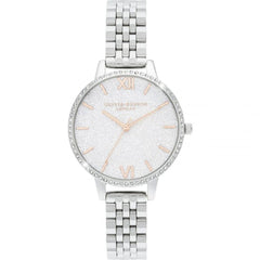 Olivia Burton Silver Stainless Steel Dress Watch