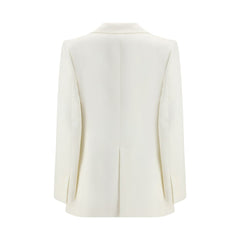 SA SU PHI White Silk Blazer