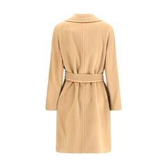 Max Mara Beige Fleece Wool Coat