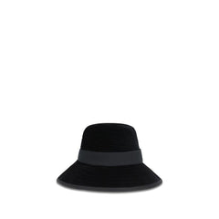 Valentino Garavani Black Cotton Fedora