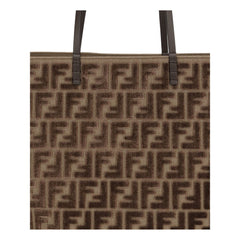 Fendi Brown Fabric Shoulder Bag